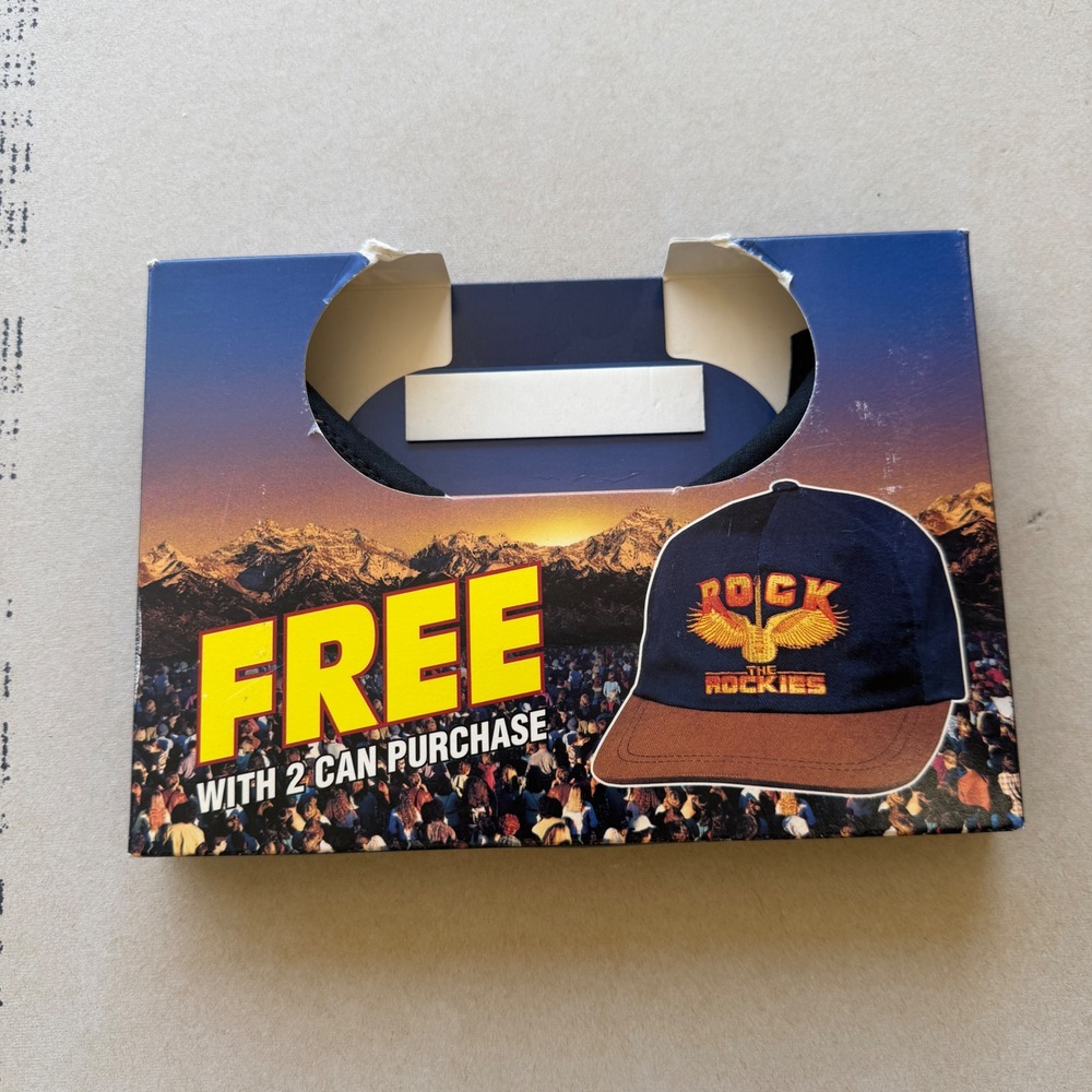 Vintage‎ 90s Skoal Rock the Rockies Hat NEW